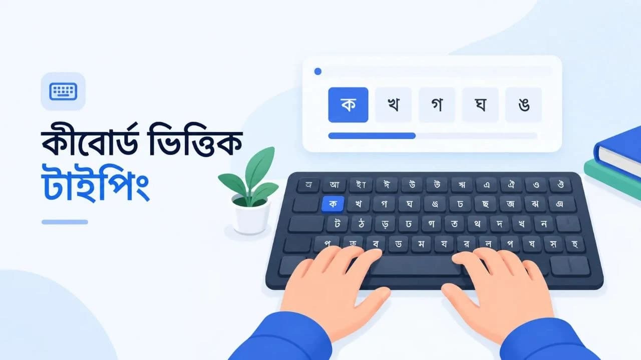 কীবোর্ড ভিত্তিক টাইপিং — প্রথম ধাপ