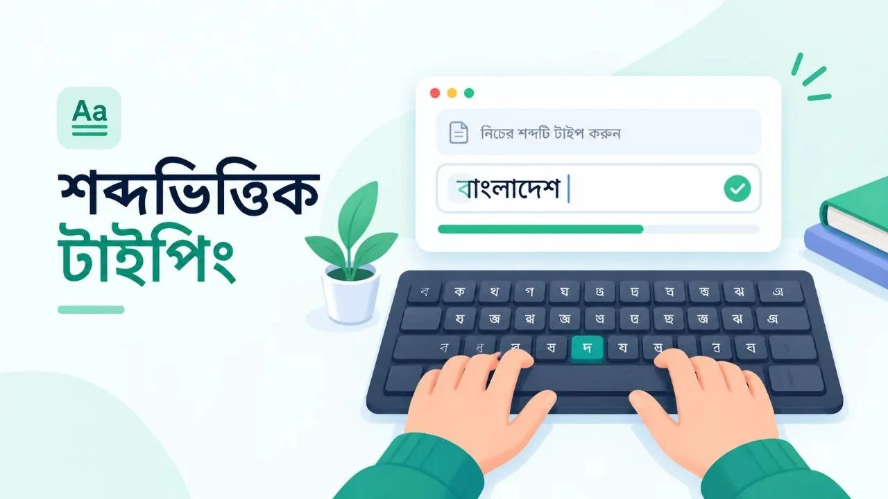 শব্দ ভিত্তিক টাইপিং অনুশীলন